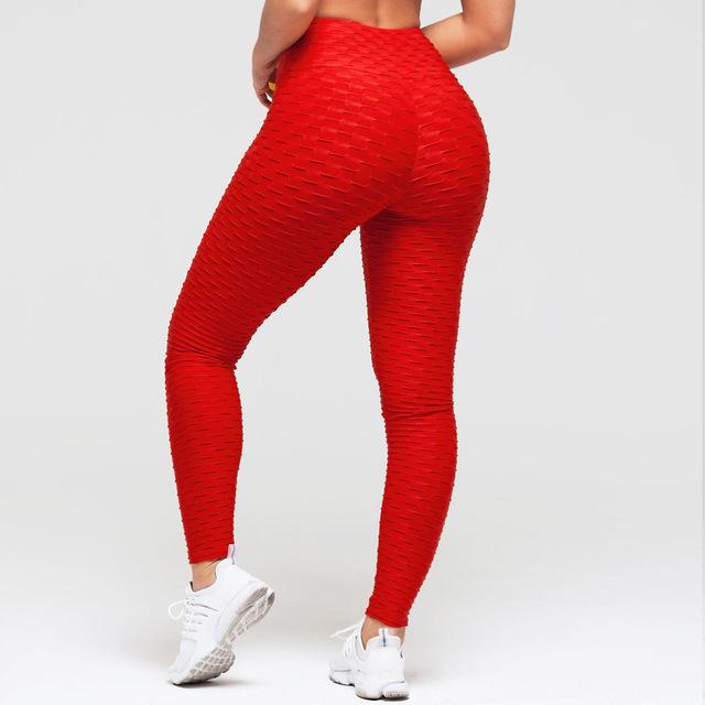 ヒップアップ 美尻 レギンス ハイウエスト スクランチ加工 着圧 美脚 ストレッチ ヨガ フィットネス